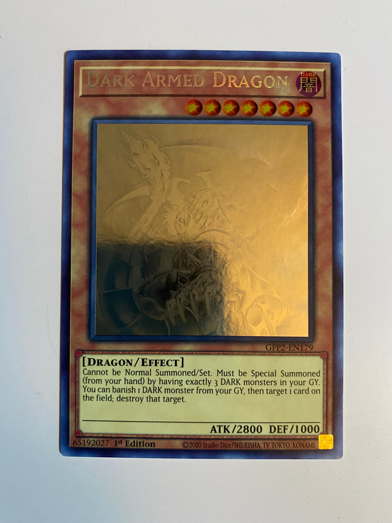 Yugioh Dark Armed Dragon GFP2-EN179 Ghost Rare 1st Edition Near Mint Yugioh Dark Armed Dragon GFP2-EN179 Ghost Rare 1st Edition Near Mint