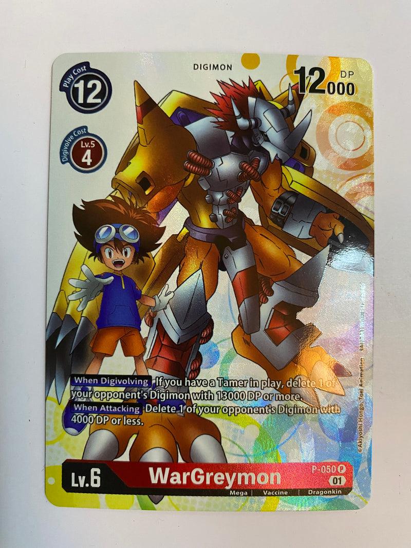 Digimon Card Game WarGreymon P-050 Campaign Rare Near Mint