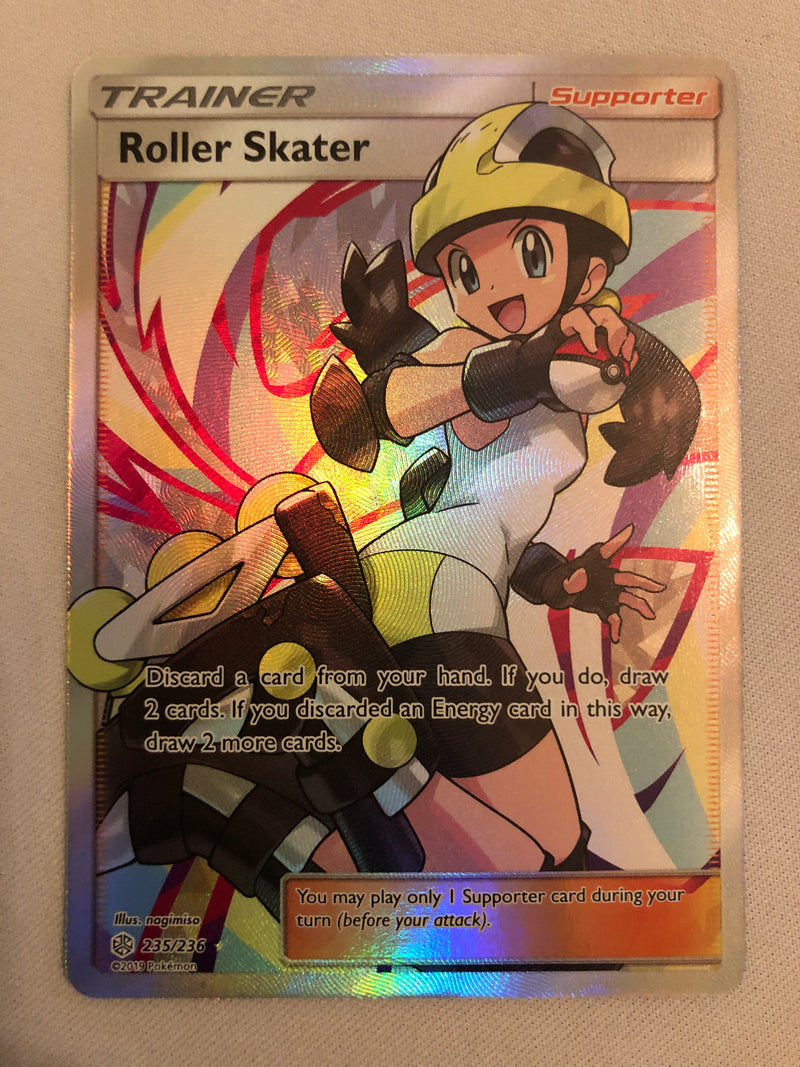Roller Skater 235/236 Full Art Trainer Cosmic Eclipse Ultra Rare Pokem Roller Skater 235/236 Full Art Trainer Cosmic Eclipse Ultra Rare Pokem