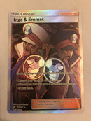 Ingo & Emmet 176/181 Full Art Trainer Pokemon Card Near Mint