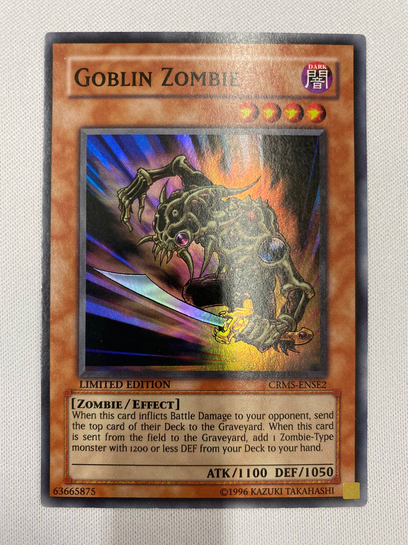 Yugioh Goblin Zombie CRMS-ENSE2 Super Rare Limited Edition NM Yugioh Goblin Zombie CRMS-ENSE2 Super Rare Limited Edition NM