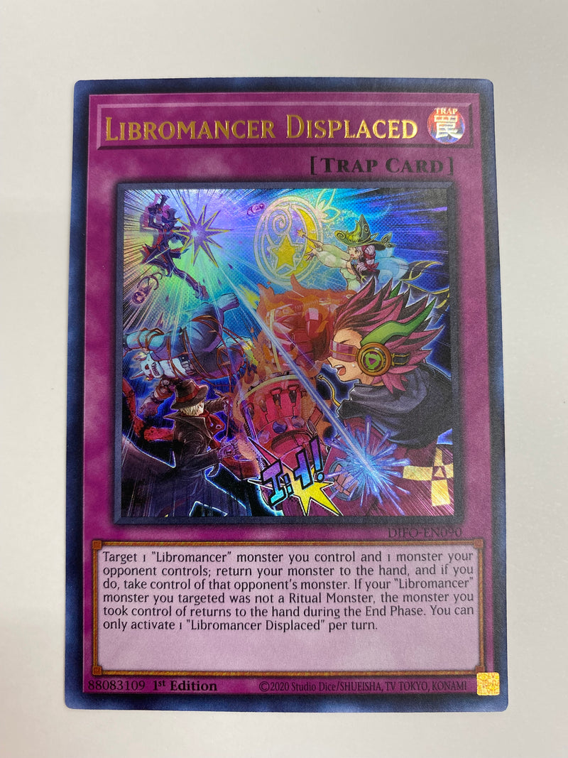 Yugioh Libromancer Displaced DIFO-EN090 Ultra Rare 1st Edition Near Mint