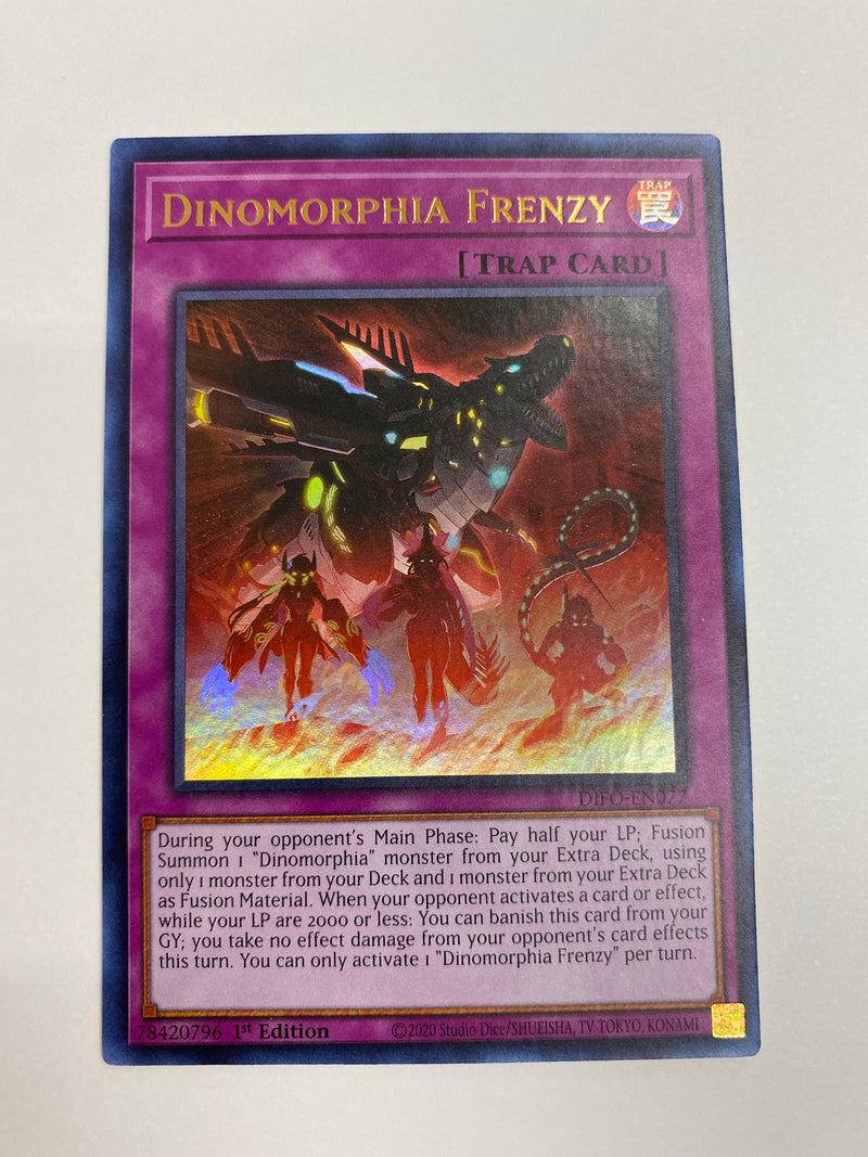 Yugioh  Dinomorphia Frenzy DIFO-EN077 Ultra Rare 1st Edition Near Mint