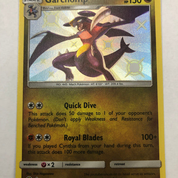 Garchomp SV40/SV94 Shiny Rare Pokemon Card Near Mint