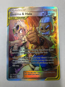 Guzma & Hala 229/236 Full Art Ultra Rare Cosmic Eclipse Pokemon Card Near Mint