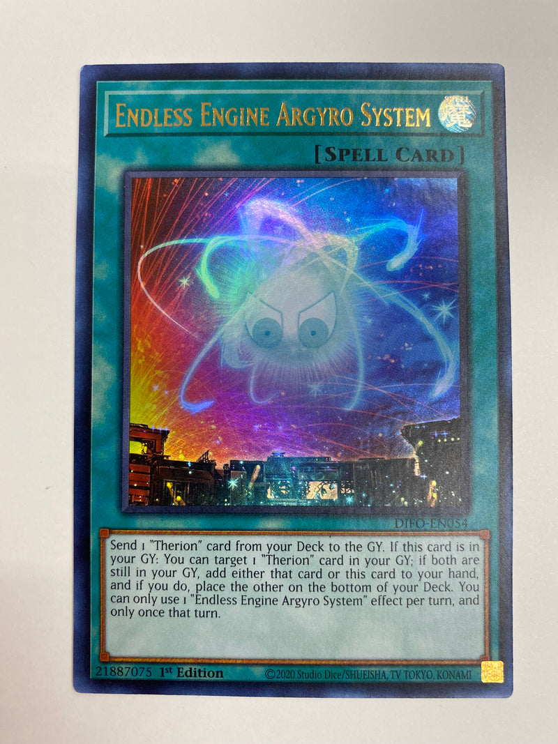 Yugioh Endless Engine Argyro System DIFO-EN054 Ultra Rare 1st Edition Naer Mint