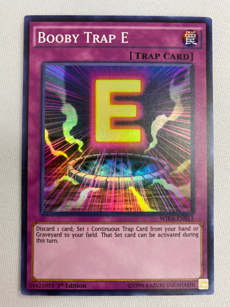 Yugioh Booby Trap E WIRA-EN013 Super Rare 1st Edition Near Mint Yugioh Booby Trap E WIRA-EN013 Super Rare 1st Edition Near Mint