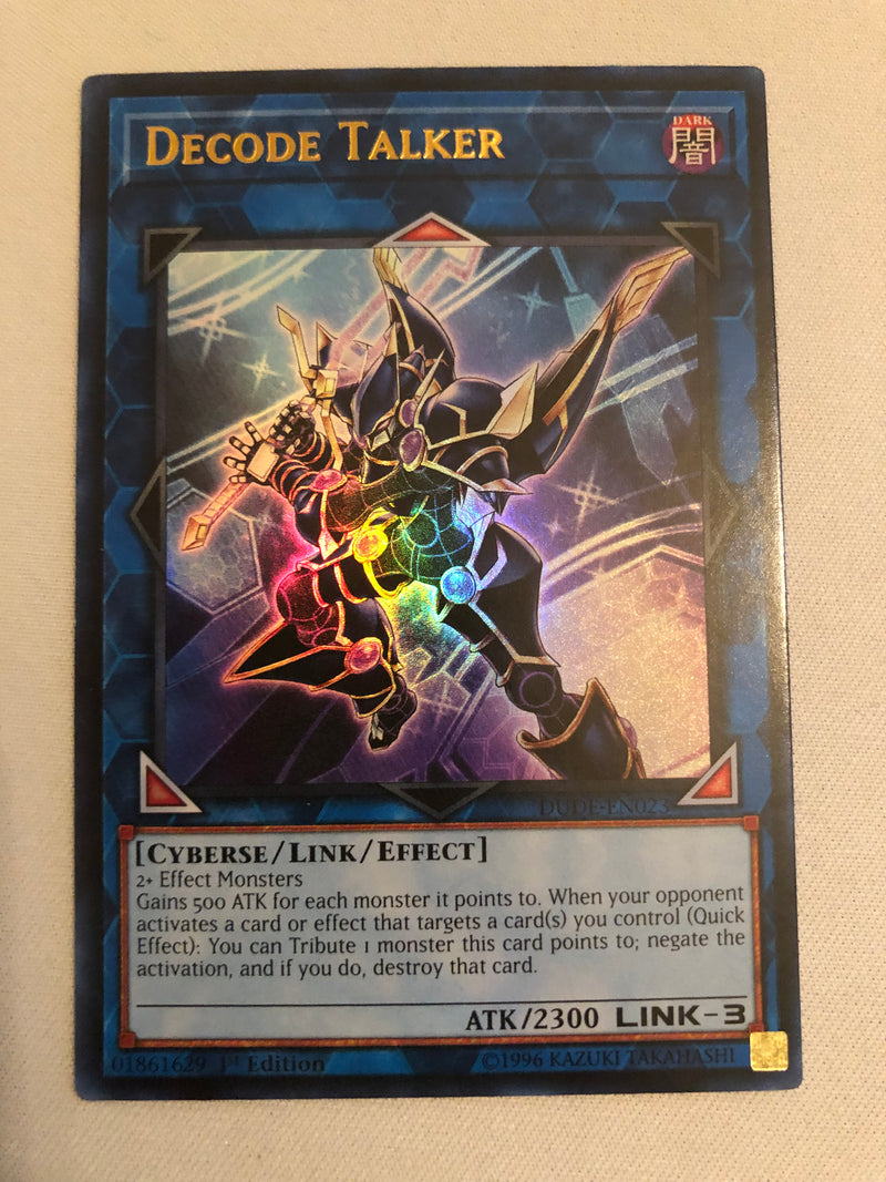 Yugioh Decode Talker DUDE-EN023 Ultra Rare 1st Edition Near Mint