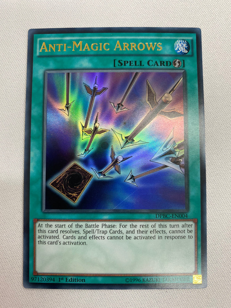 Yugioh Anti-Magic Arrows DPBC-EN004 Ultra Rare 1st Edition Near Mint Yugioh Anti-Magic Arrows DPBC-EN004 Ultra Rare 1st Edition Near Mint