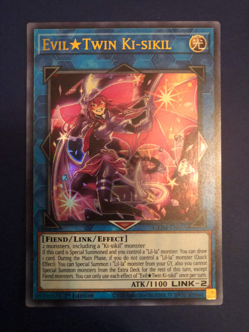 Yugioh Evil Twin Ki-Sikil GEIM-EN015 1st Edition Ultra Rare Near Mint