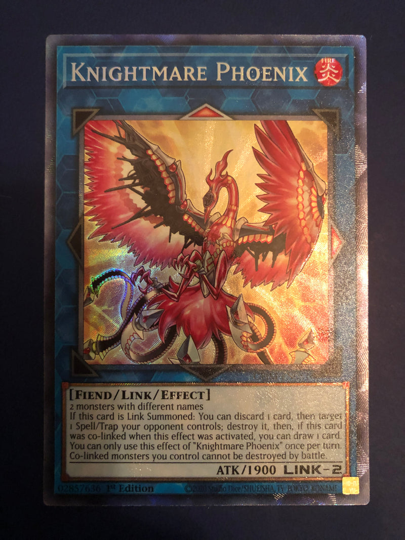 Yugioh Knightmare Phoenix GEIM-EN051 Collector’s Rare 1st Edition Near Mint