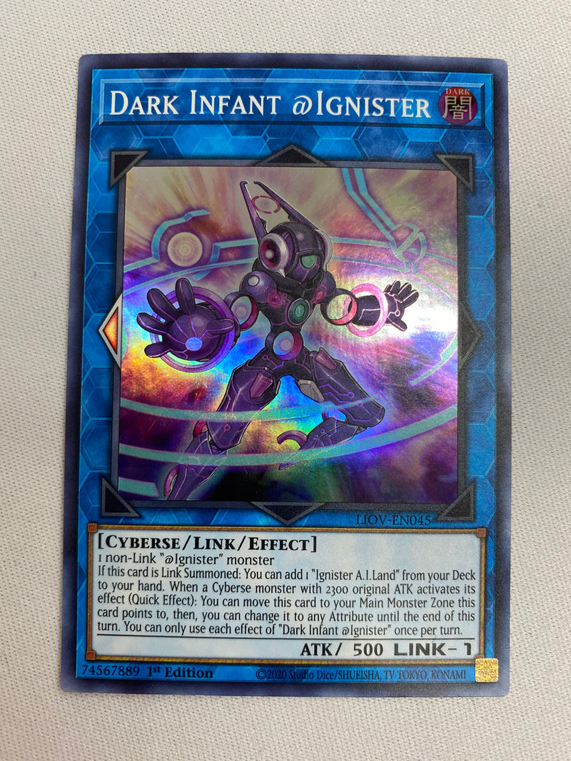 Yugioh Dark Infant @Ignister LIOV-EN045 Super Rare 1st Edition NM