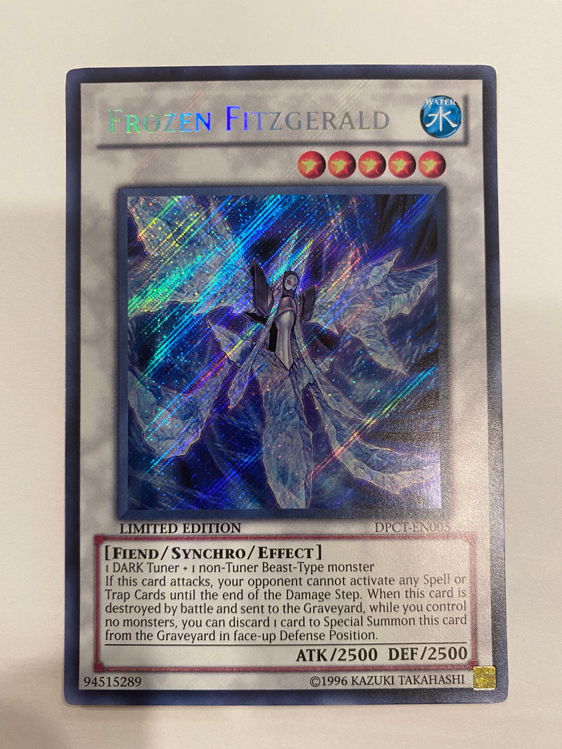 Yugioh Frozen Fitzgerald DPCT-EN005 Limited Edition Secret Rare NM Yugioh Frozen Fitzgerald DPCT-EN005 Limited Edition Secret Rare NM