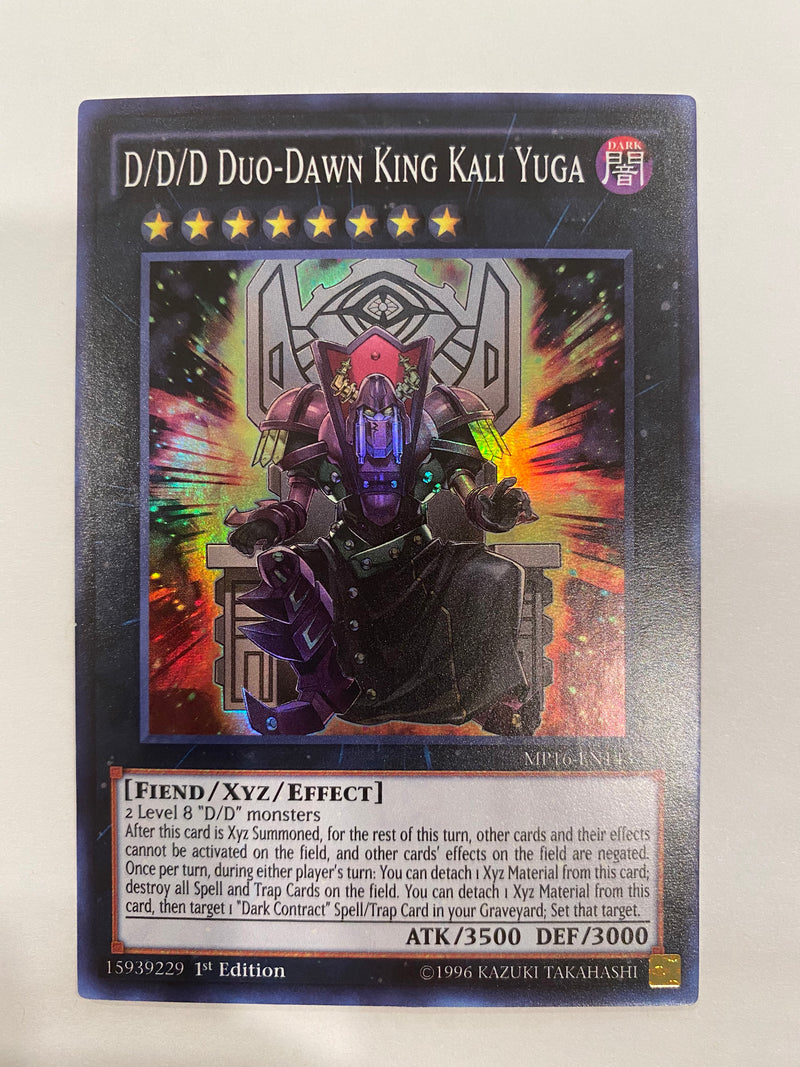 Yugioh D/D/D Duo-Dawn King Kali Yuga MP16-EN143 Super Rare 1st Edition NM