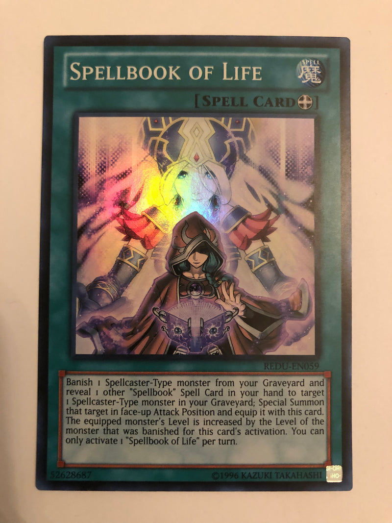 Yugioh Spellbook of Life REDU-EN059 Super Rare Unlimited Edition Near Yugioh Spellbook of Life REDU-EN059 Super Rare Unlimited Edition Near