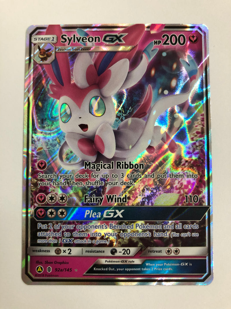 Sylveon GX 92a/145 Guardians Rising Alternate Art Pokemon Card Near Mint