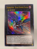 Yugioh  Raidraptor  Blade Burner Falcon DRL3-EN005 1st Edition Ultra Rare NM