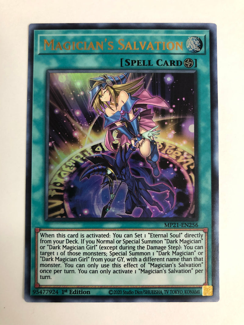 Yugioh Magician's Salvation MP21-EN256 Ultra Rare 1st Edition NM