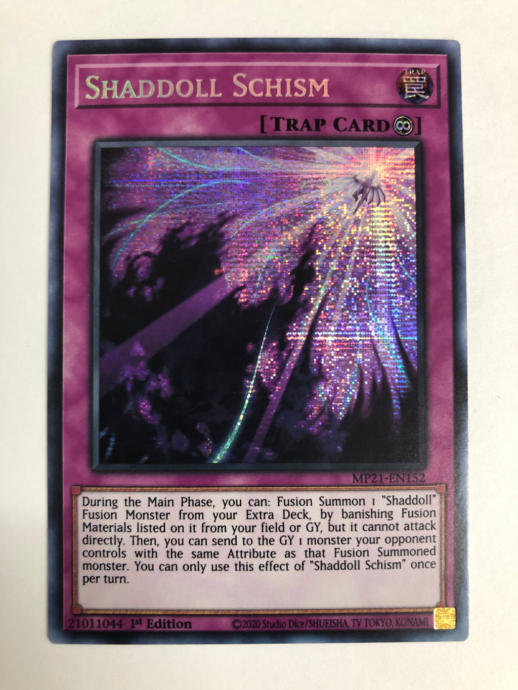 shaddoll yugioh cards Yugioh Shaddoll Schism MP21-EN152 Prismatic Secret Rare 1st Edition Ne