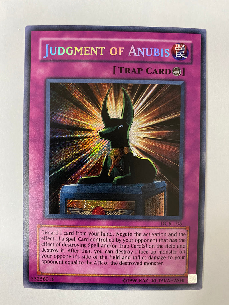 Yugioh Judgment of Anubis  DCR-105  Secret Rare Unlimited NM