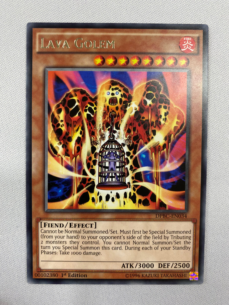 Yugioh Lava Golem  DPBC-EN034  Rare  1st Edition  NM