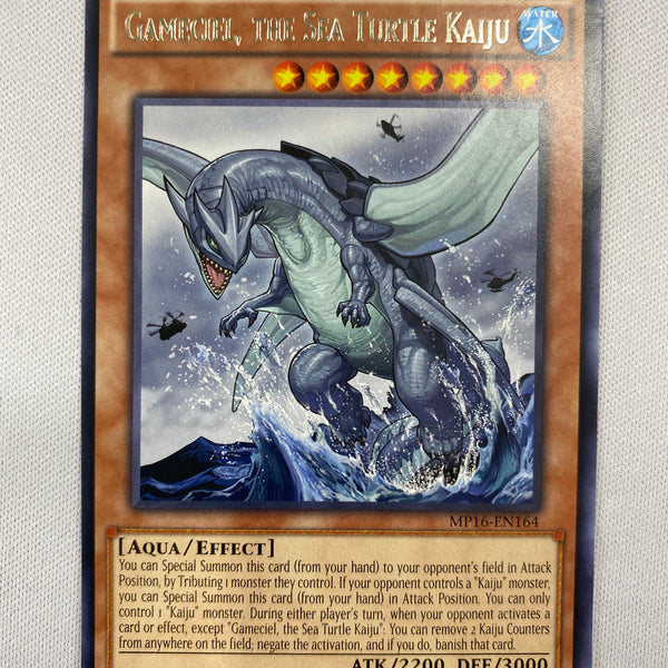 Yugioh Gameciel, the Sea Turtle Kaiju MP16-EN164 Rare 1st Edition NM Yugioh Gameciel, the Sea Turtle Kaiju MP16-EN164 Rare 1st Edition NM