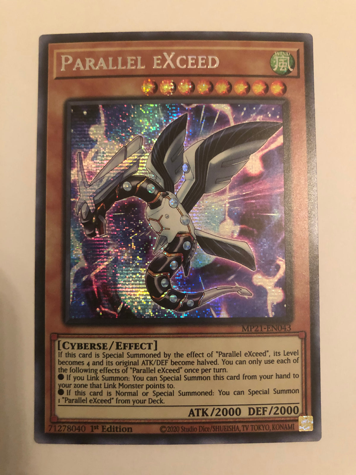 yugioh exceed cards Yugioh Parallel Exceed MP21-EN043 Secret Rare 1st Edition Near Mint