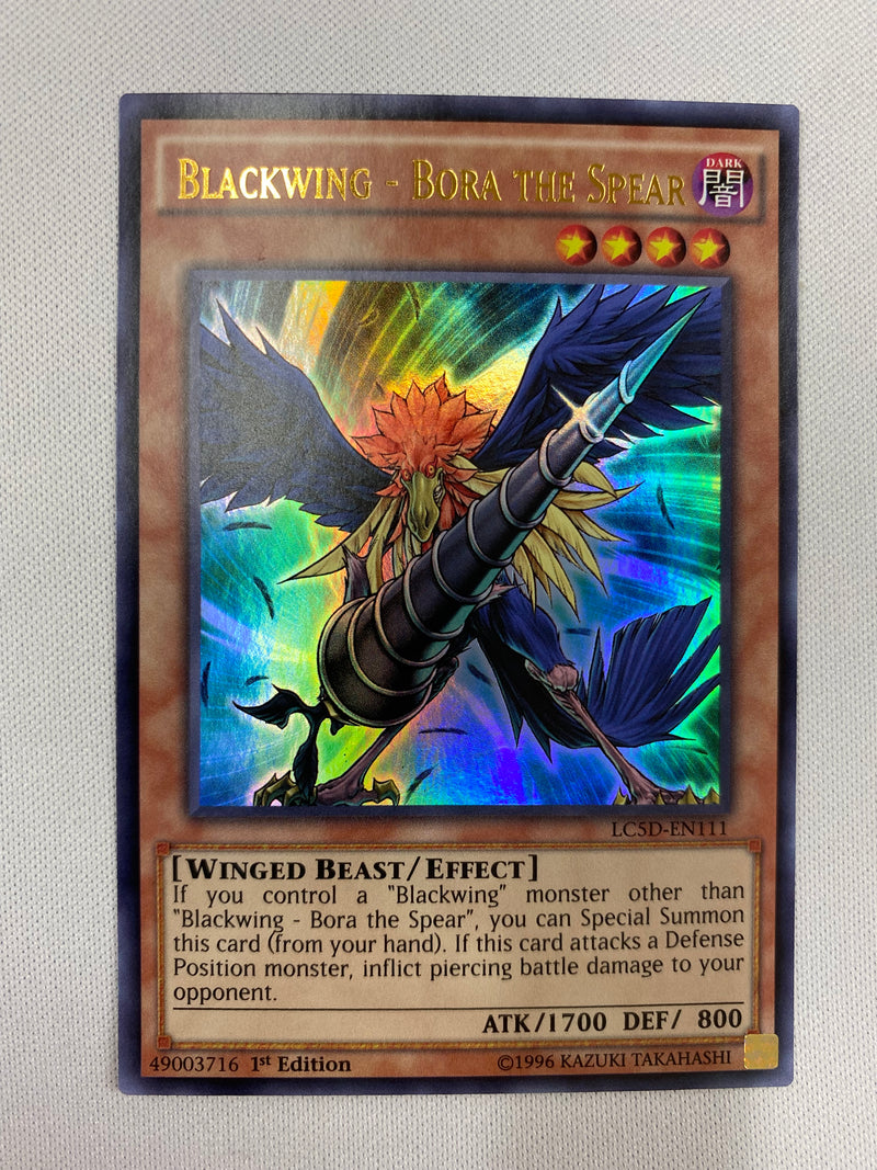 Yugioh Blackwing  Bora the Spear LC5D-EN111 Ultra Rare 1st Edition NM