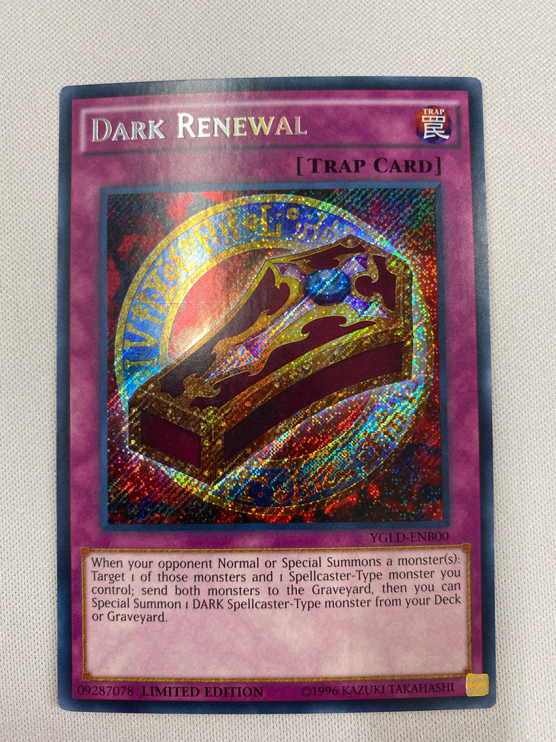Yugioh Dark Renewal YGLD-ENB00 Secret Rare Limited Edition NM Yugioh Dark Renewal YGLD-ENB00 Secret Rare Limited Edition NM