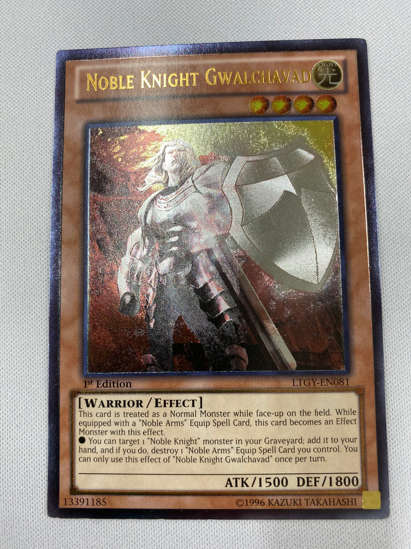 Yugioh Noble Knight Gwalchavad LTGY-EN081 Ultimate Rare 1st Edition NM