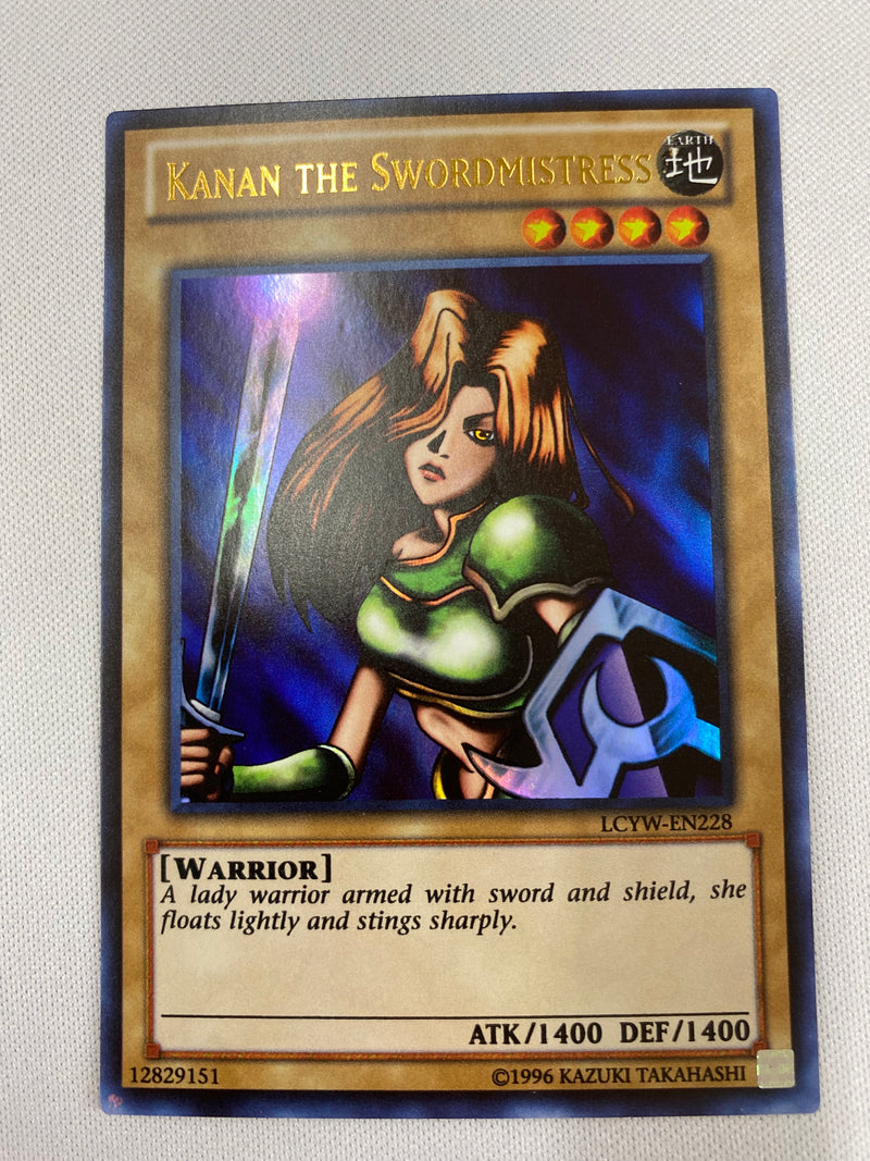 Yugioh Kanan the Swordmistress  LCYW-EN228 Ultra Rare Unlimited  NM