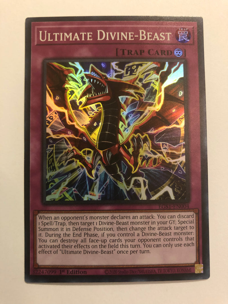 Yugioh Ultimate Divine-Beast EGS1-EN004 Super Rare 1st Edition Near Mint