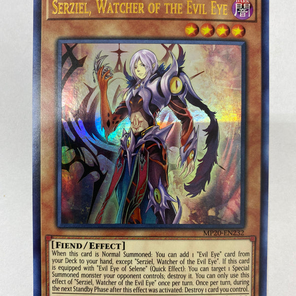 Yugioh Serziel Watcher of the Evil Eye MP20-EN232 1st Edition Ultra Ra