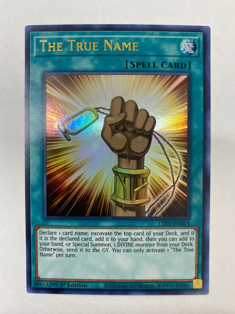 yugioh declare a card name Yugioh The True Name LED7-EN014 Ultra Rare 1st Edition Near Mint