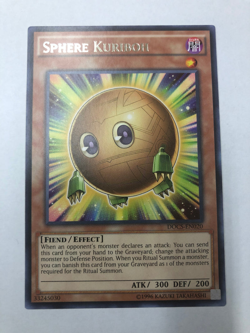 Yugioh Sphere Kuriboh DOCS-EN020 Rare Unlimited Edition Near Mint