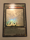 Yugioh Crystal Clear Wing Synchro Dragon LED8-EN005 Ghost Rare 1st Edition NM
