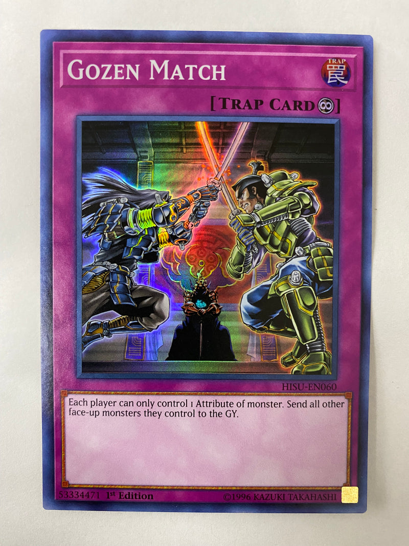 Yugioh Gozen Match HISU-EN060 1st Edition Super Rare NM