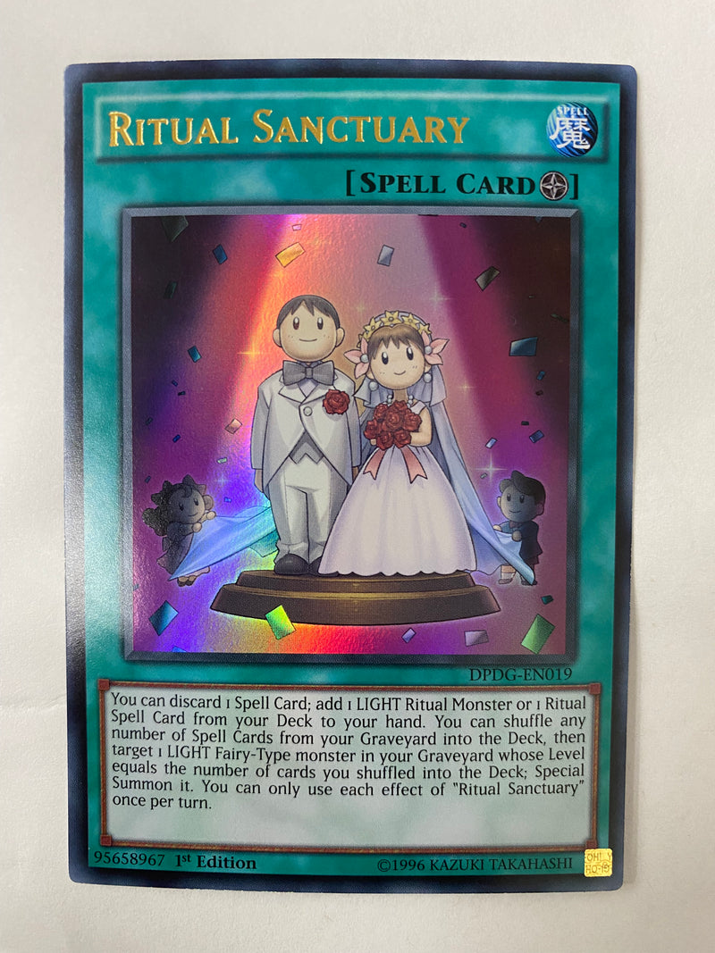 Yugioh Ritual Sanctuary DPDG-EN019 Ultra Rare 1st Edition Near Mint Yugioh Ritual Sanctuary DPDG-EN019 Ultra Rare 1st Edition Near Mint