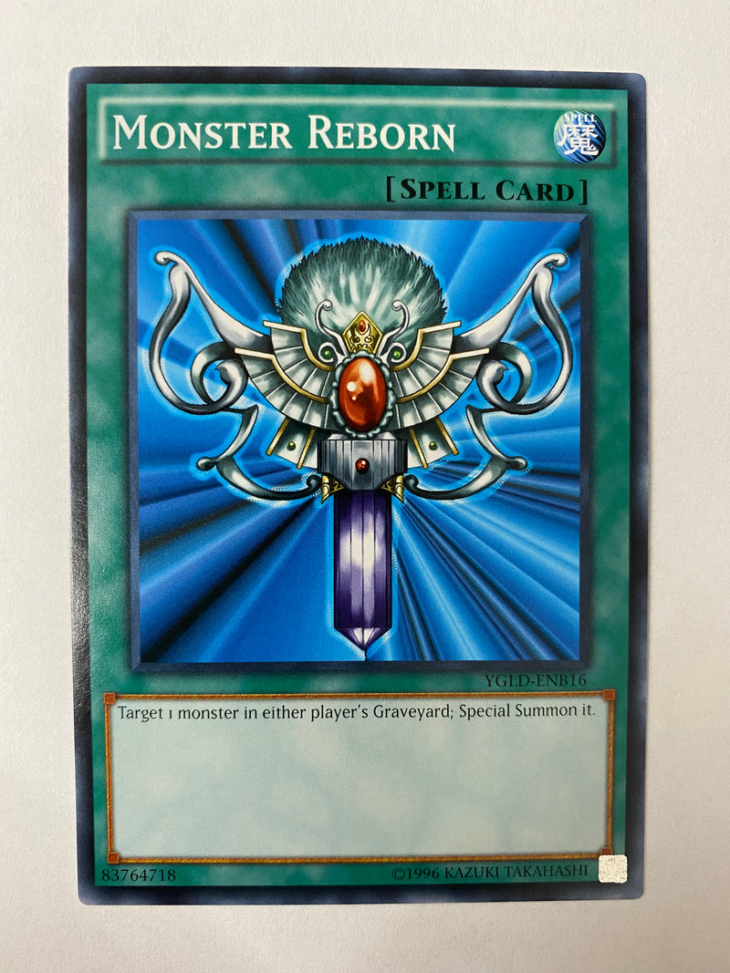 Yugioh  Monster Reborn  YGLD-ENC24  Common Unlimited Edition NM