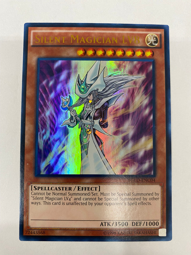 Yugioh Silent Magician LV8 YGLD-ENC04 Ultra Rare Unlimited Edition NM Yugioh Silent Magician LV8 YGLD-ENC04 Ultra Rare Unlimited Edition NM