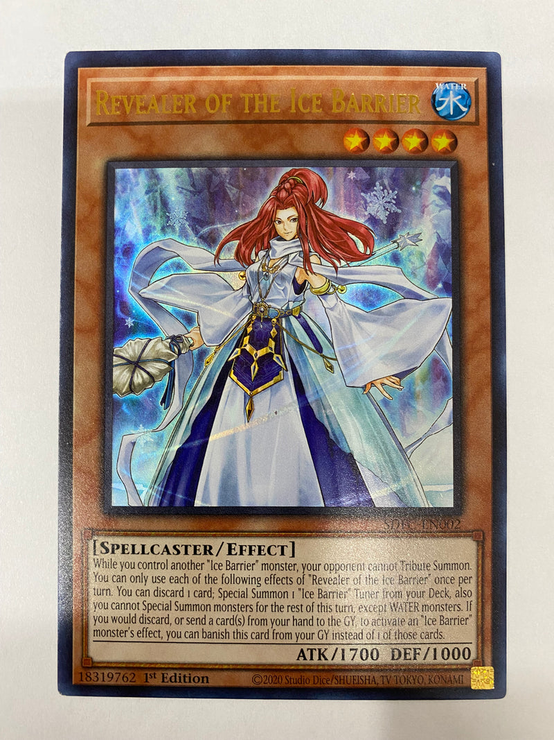 Yugioh  Revealer of the Ice Barrier  SDFC-EN002  Ultra Rare  1st Edition Near Mint