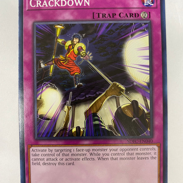 Yugioh Crackdown SDFC-EN040 Common 1st Edition Near Mint