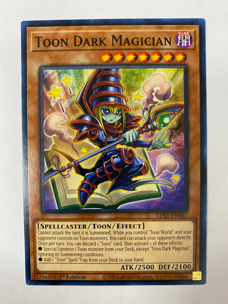 toon card yugioh Yugioh Toon Dark Magician LDS1-EN067 Common 1st Edition NM