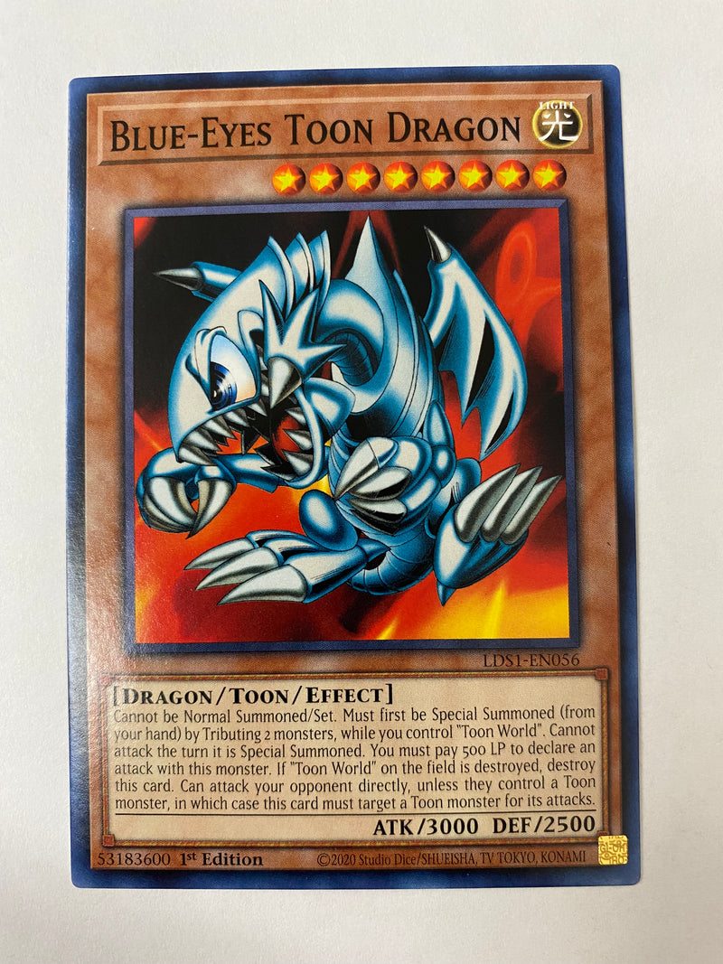Yugioh  Blue-Eyes Toon Dragon LDS1-EN056 1st Edition Common NM