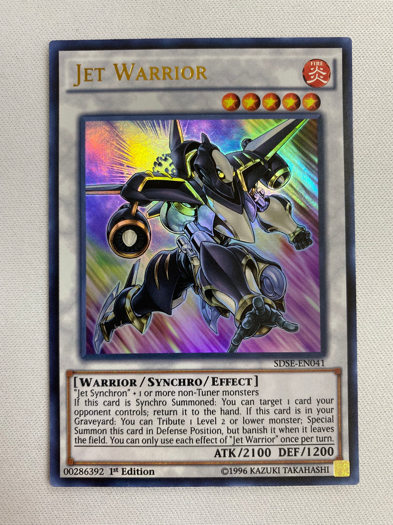 Yugioh Jet Warrior  SDSE-EN041  Ultra Rare 1st Edition Near Mint