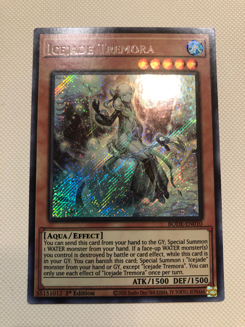yugioh icejade cards Yugioh Icejade Tremora BODE-EN010 Secret Rare 1st Edition Near Mint