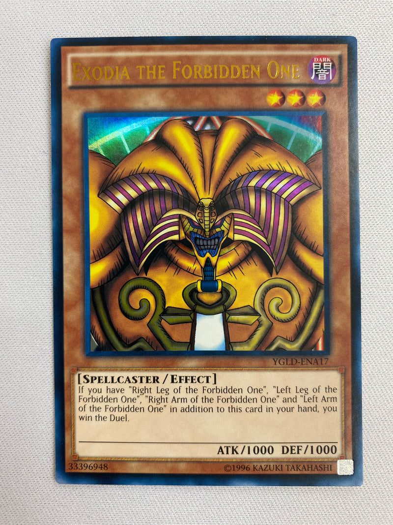 Yugioh Exodia The Forbidden One YGLD-ENA17 Ultra Rare Unlimited Edition NM