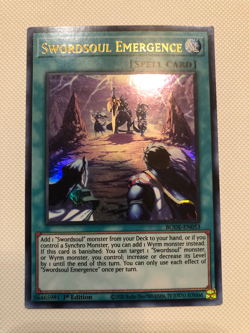 Yugioh Swordsoul Emergence BODE-EN053 Ultra Rare 1st Edition Near Mint