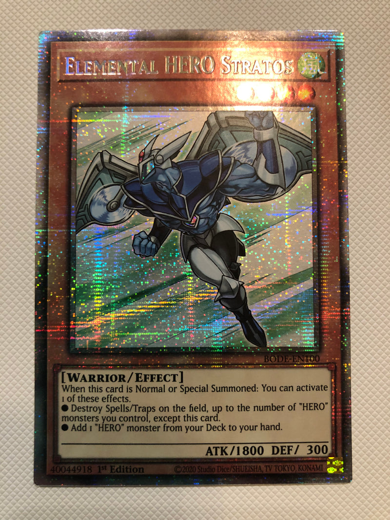 Yugioh Elemental HERO Stratos BODE-EN100 Starlight Rare 1st Edition M/NM