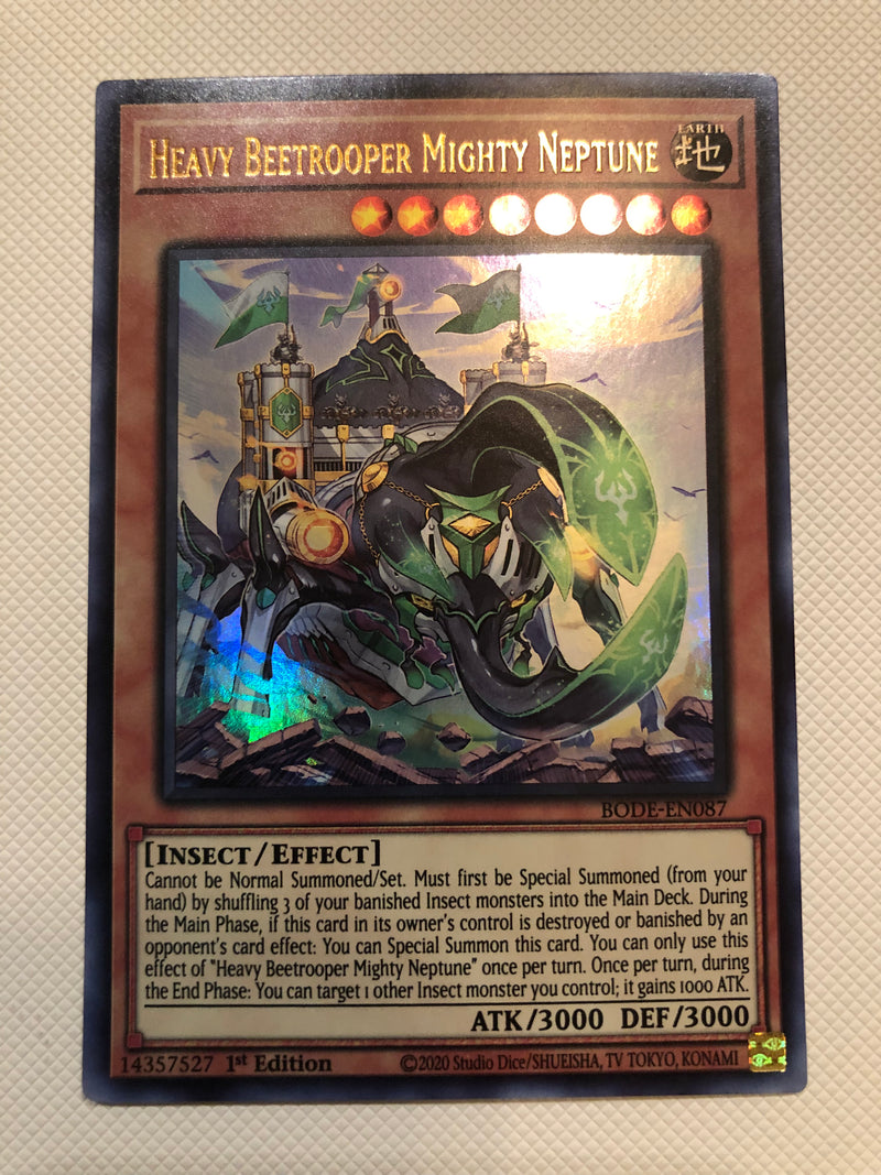 Yugioh Heavy Beetrooper Mighty Neptune BODE-EN087 Ultra Rare 1st Edition NM